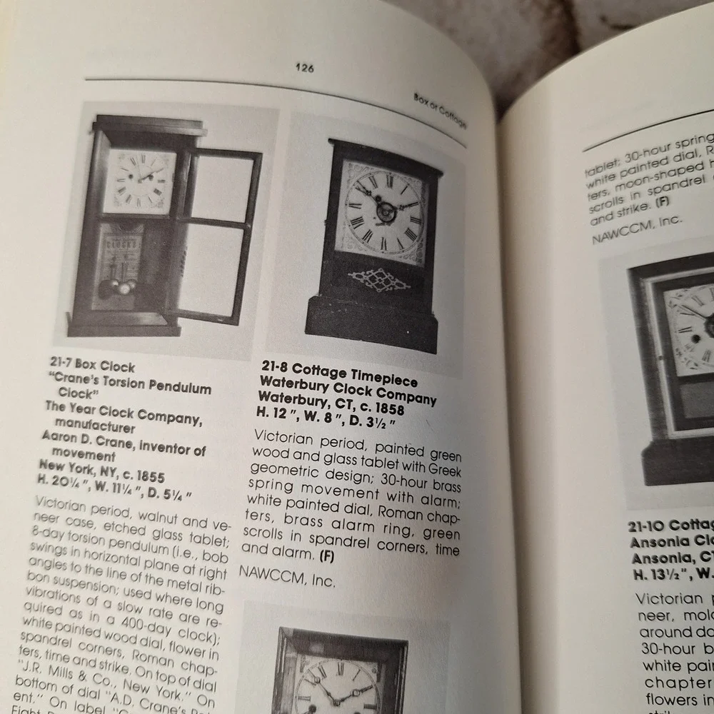 The Warner Collector's Guide to American Clocks Anita Schorsch Identification Bk